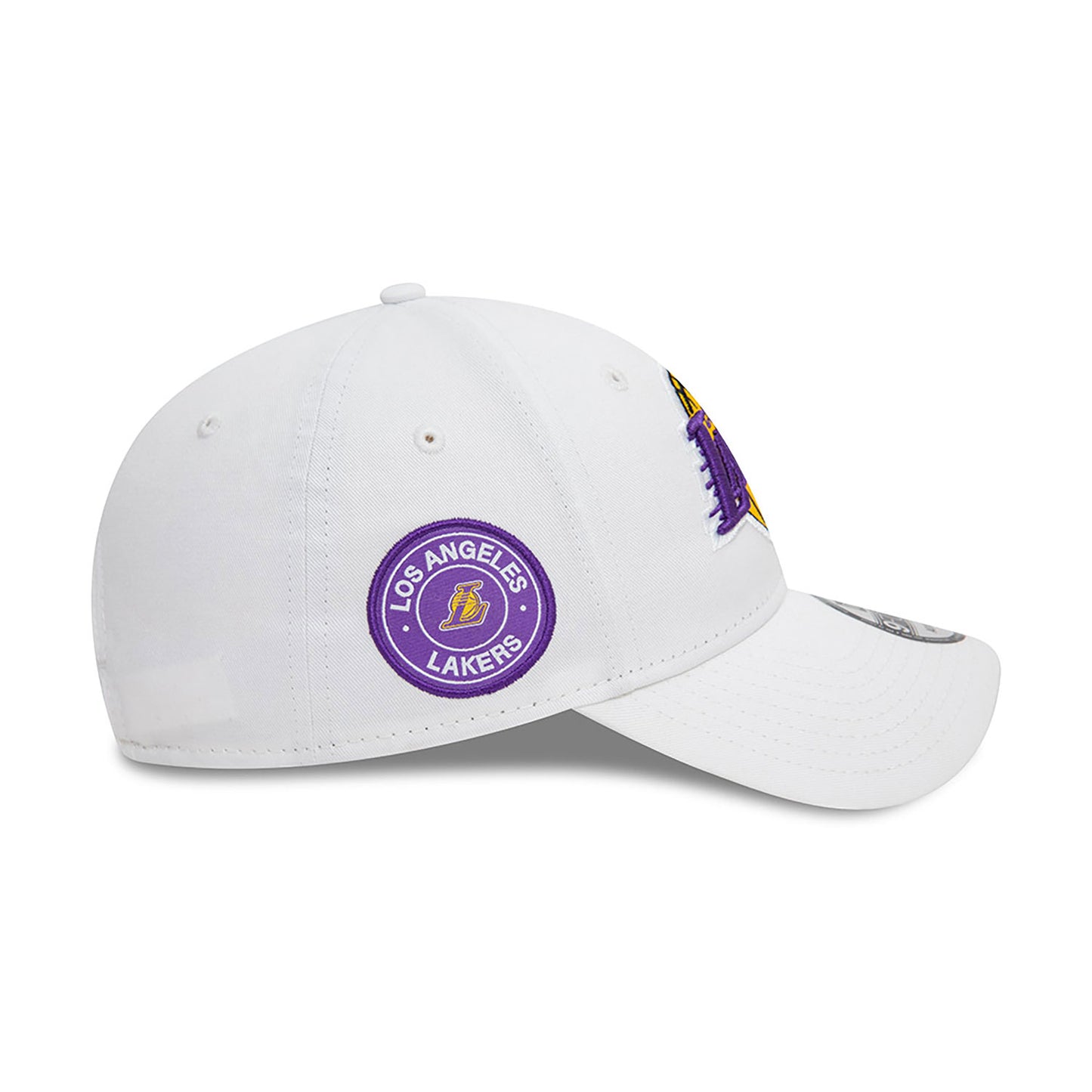 New Era LA Lakers NBA White 9FORTY Adjustable Cap - Cap On