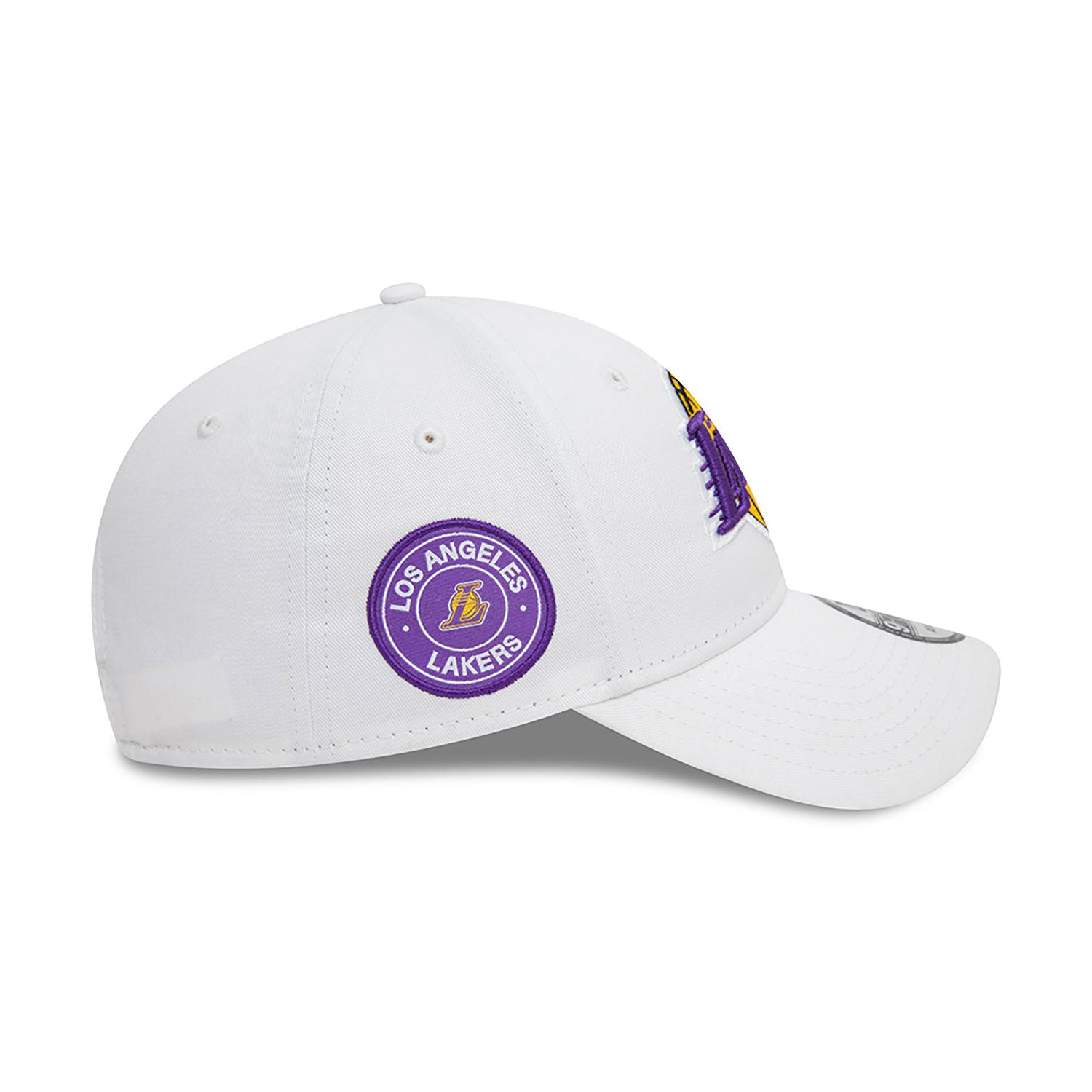 New Era LA Lakers NBA White 9FORTY Adjustable Cap - Cap On