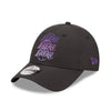 New Era LA Lakers Stacked Logo Black 9FORTY Adjustable Cap - Cap On