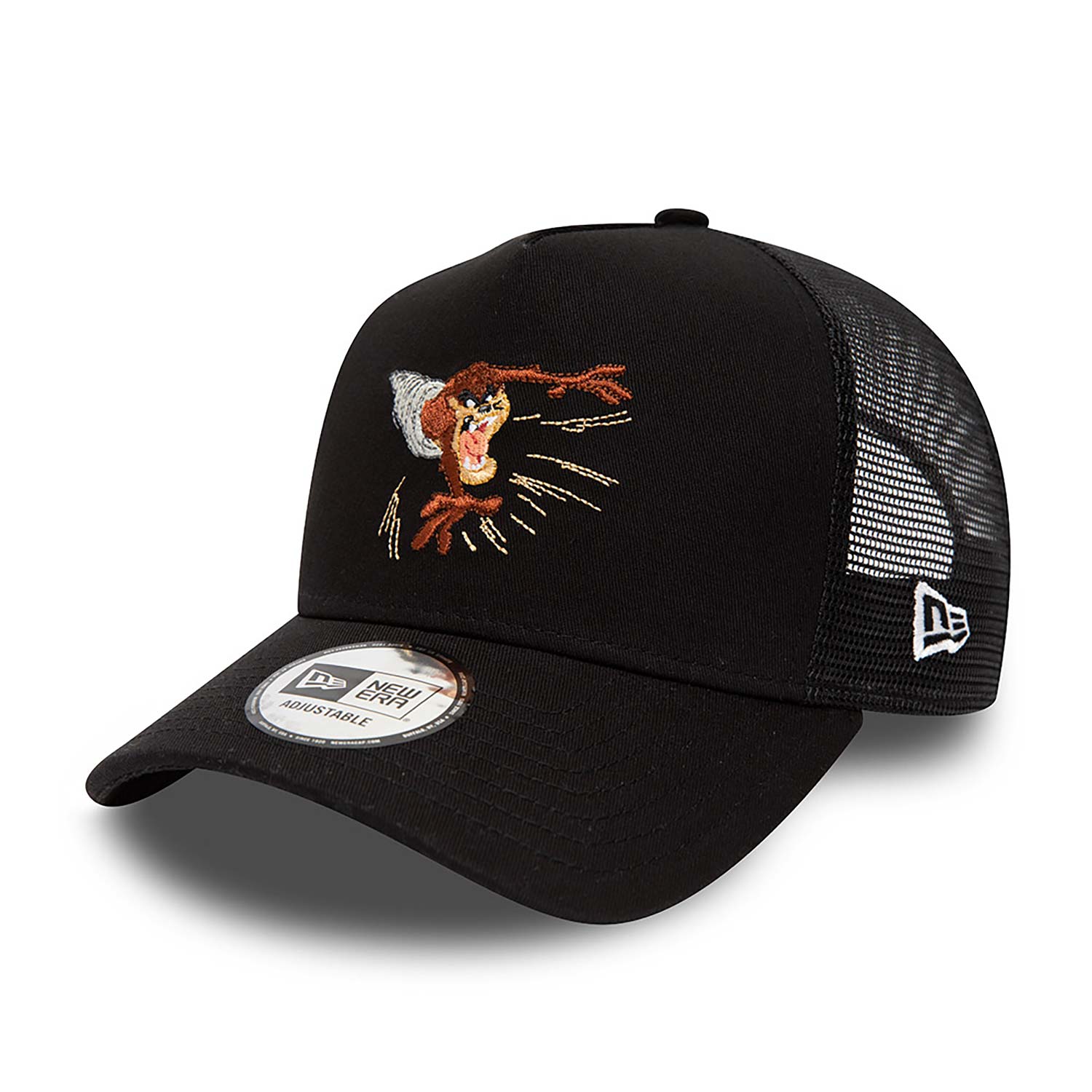 New Era Looney Tunes Taz Black 9FORTY A-Frame Trucker Cap - Cap On