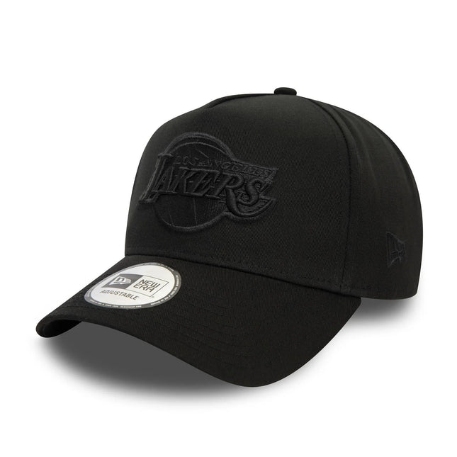 New Era Los Angeles Lakers E-Frame Monochrome Black Cap - Cap On
