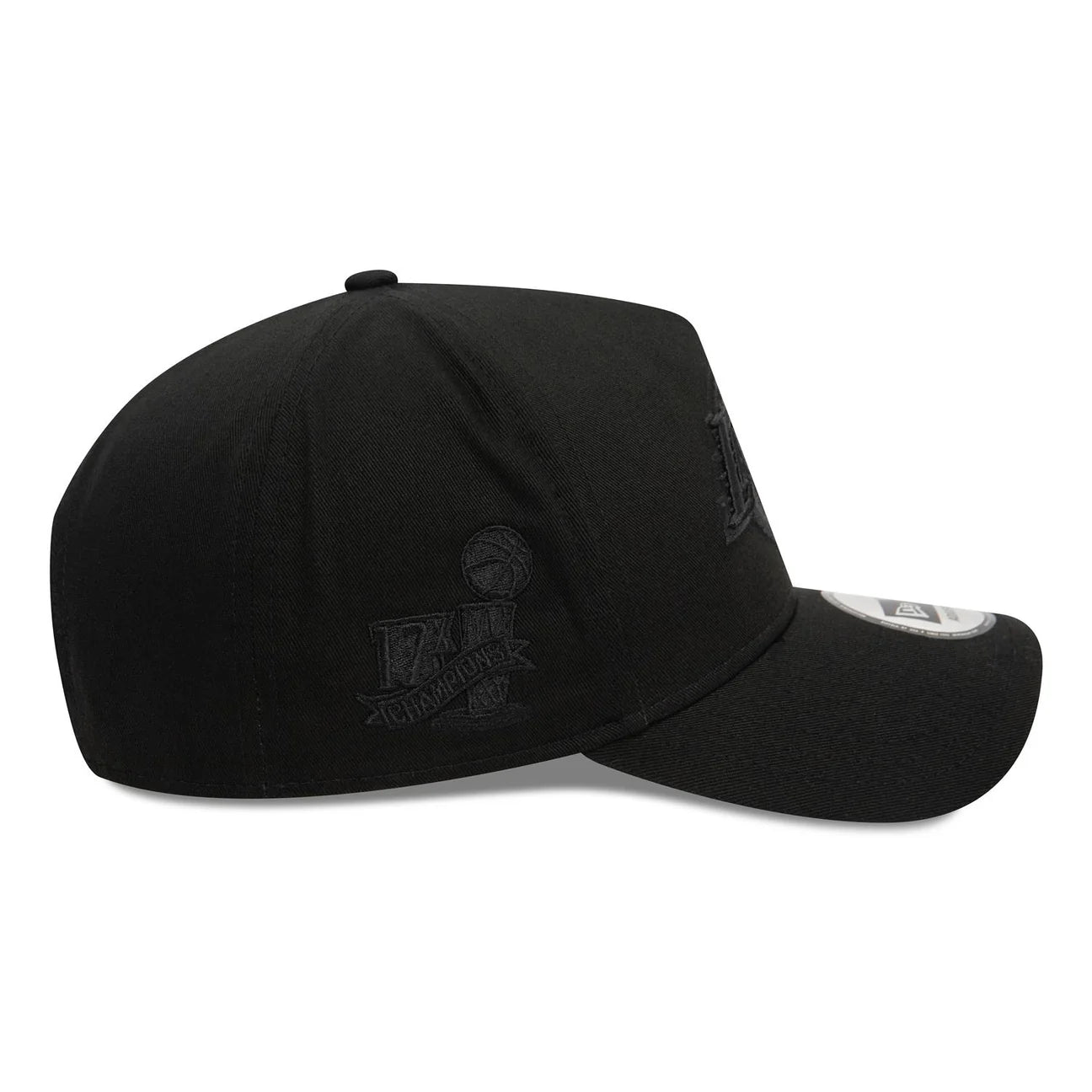 New Era Los Angeles Lakers E-Frame Monochrome Black Cap - Cap On