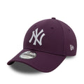New Era New York Yankees 9FORTY League Essential Dark Purple Cap - Cap On
