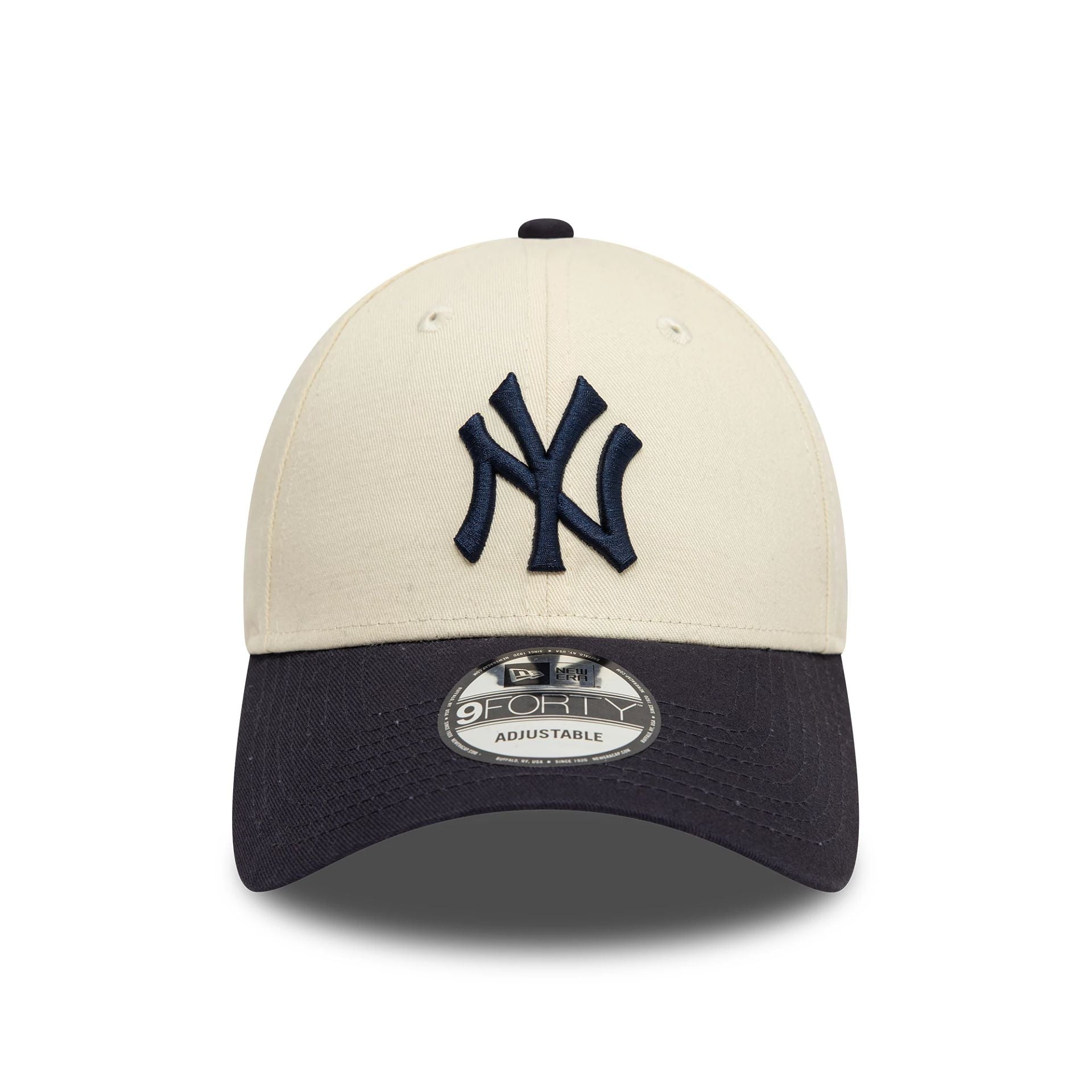 New Era New York Yankees Colour Block Cream 9FORTY Adjustable Cap - Cap On