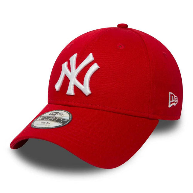 New Era New York Yankees Essential Red 9FORTY Cap (Youth) - Cap On