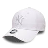 NEW ERA NEW YORK YANKEES ESSENTIAL WHITE WOMENS 9FORTY STRAPBACK HAT - Cap On