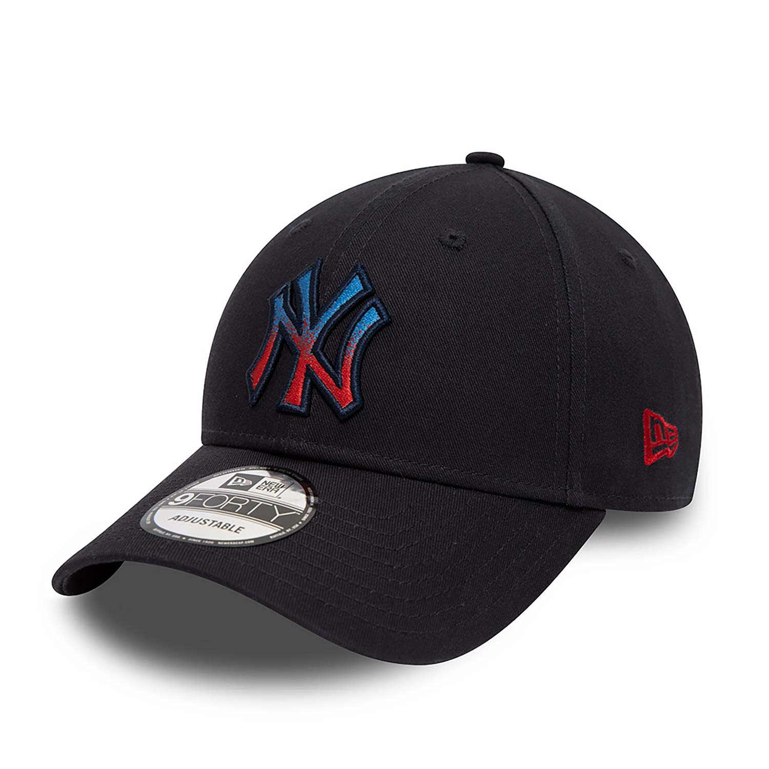 New Era New York Yankees Gradient Infill Navy 9FORTY Adjustable Cap - Cap On