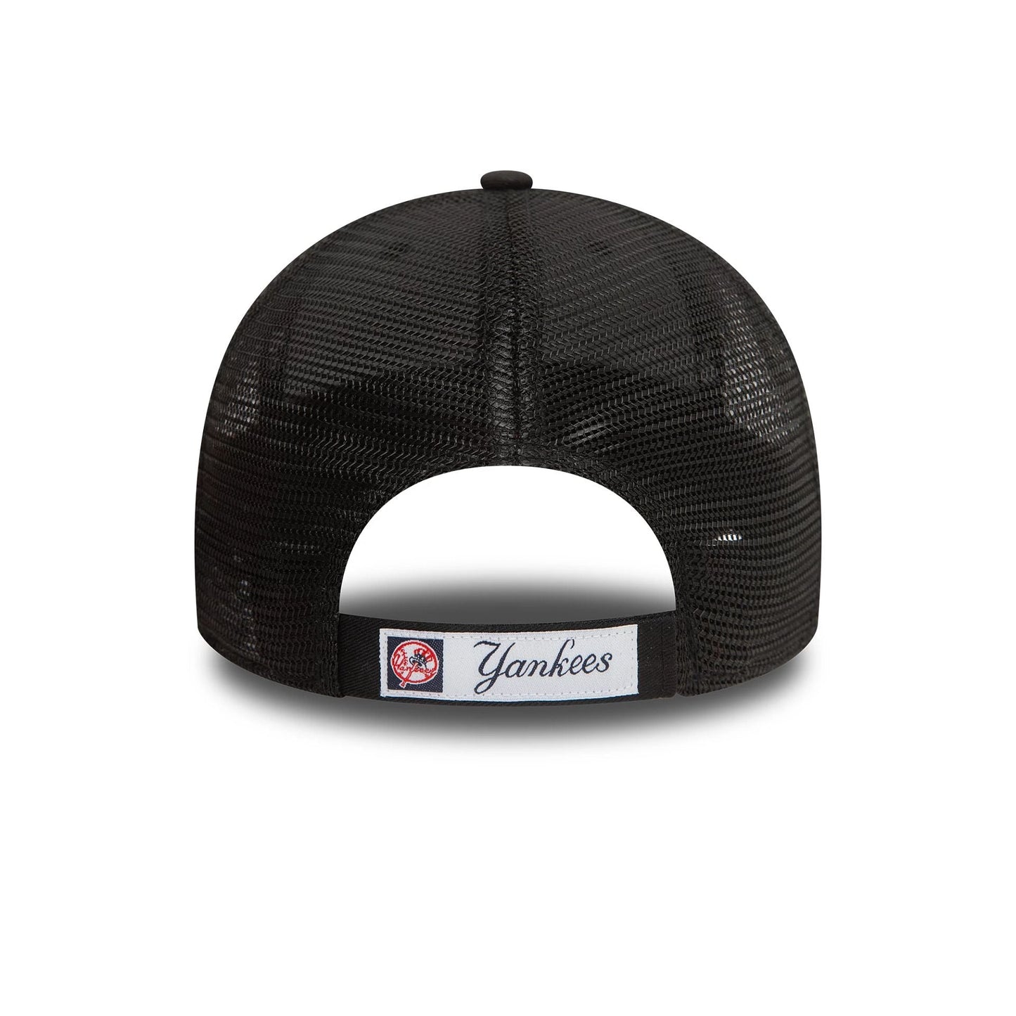 New Era New York Yankees Home Field Black 9FORTY A-Frame Trucker Adjustable Cap - Cap On
