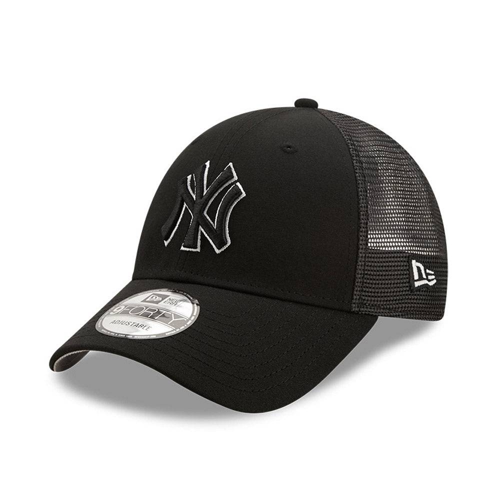 New Era New York Yankees Home Field Black 9FORTY Trucker Cap - Cap On