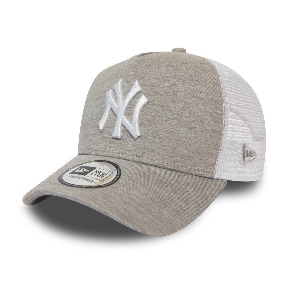 New Era New York Yankees Jersey Essential Grey A-Frame Trucker Cap - Cap On