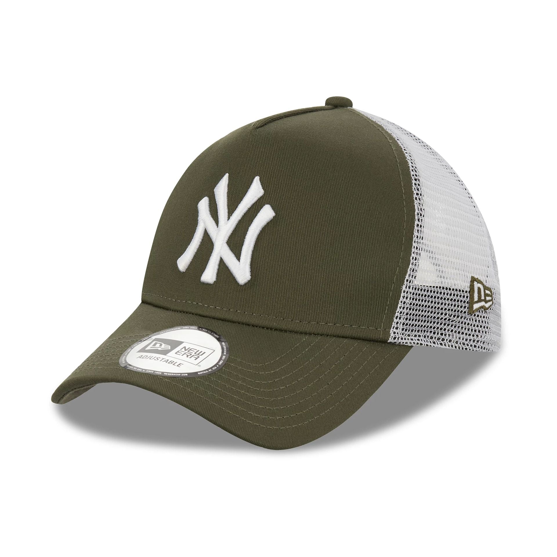 New Era New York Yankees Khaki A-Frame Trucker Cap - Cap On