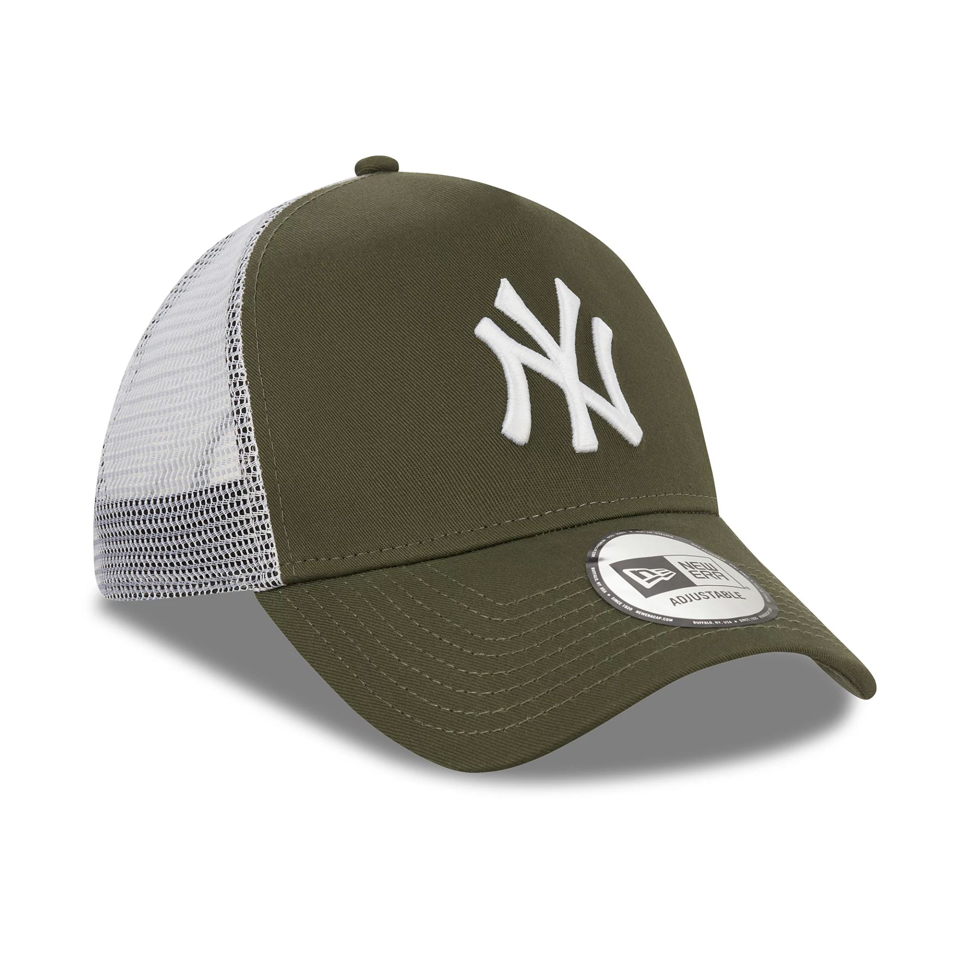 New Era New York Yankees Khaki A-Frame Trucker Cap - Cap On