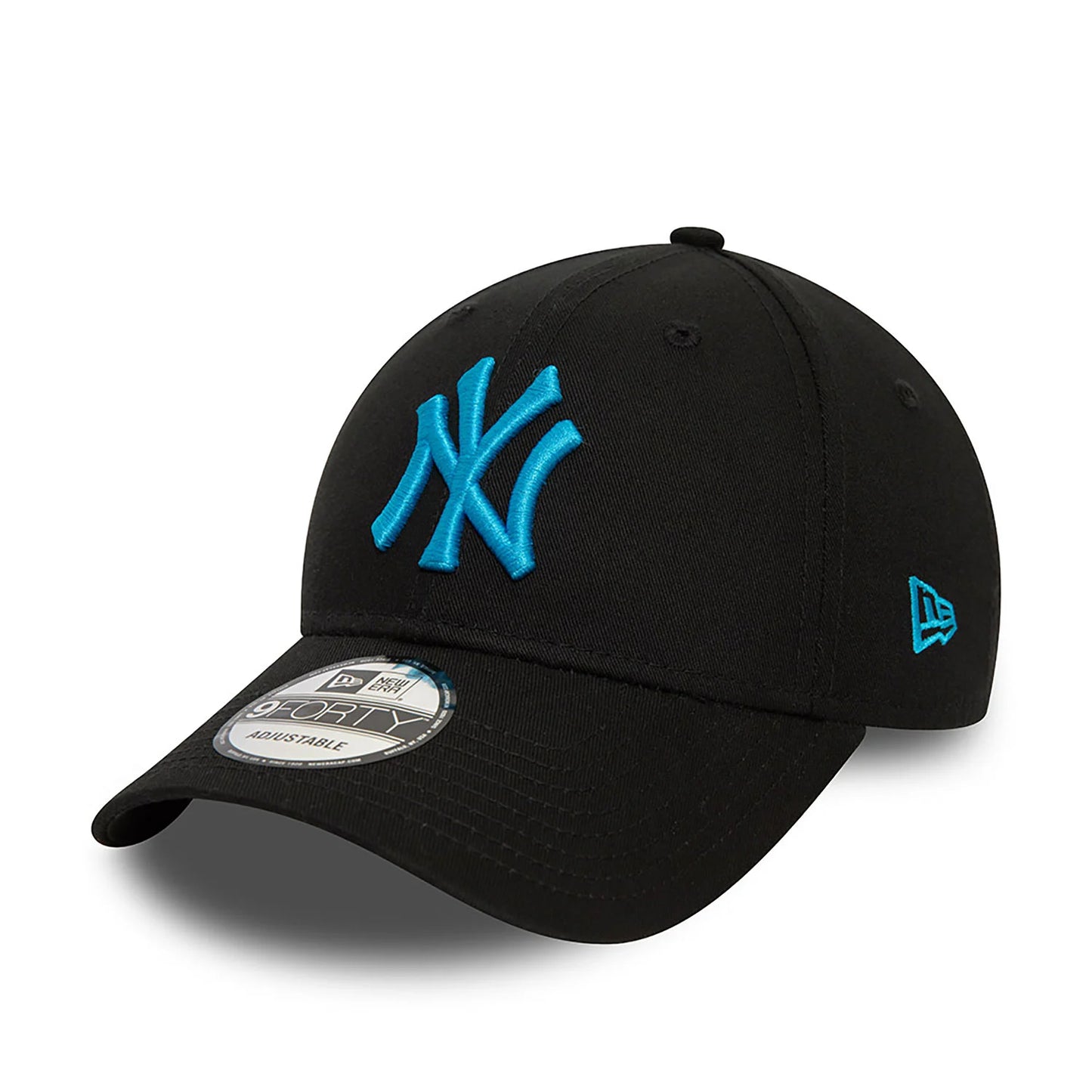 New Era New York Yankees League Essential Black 9FORTY Adjustable Cap - Cap On