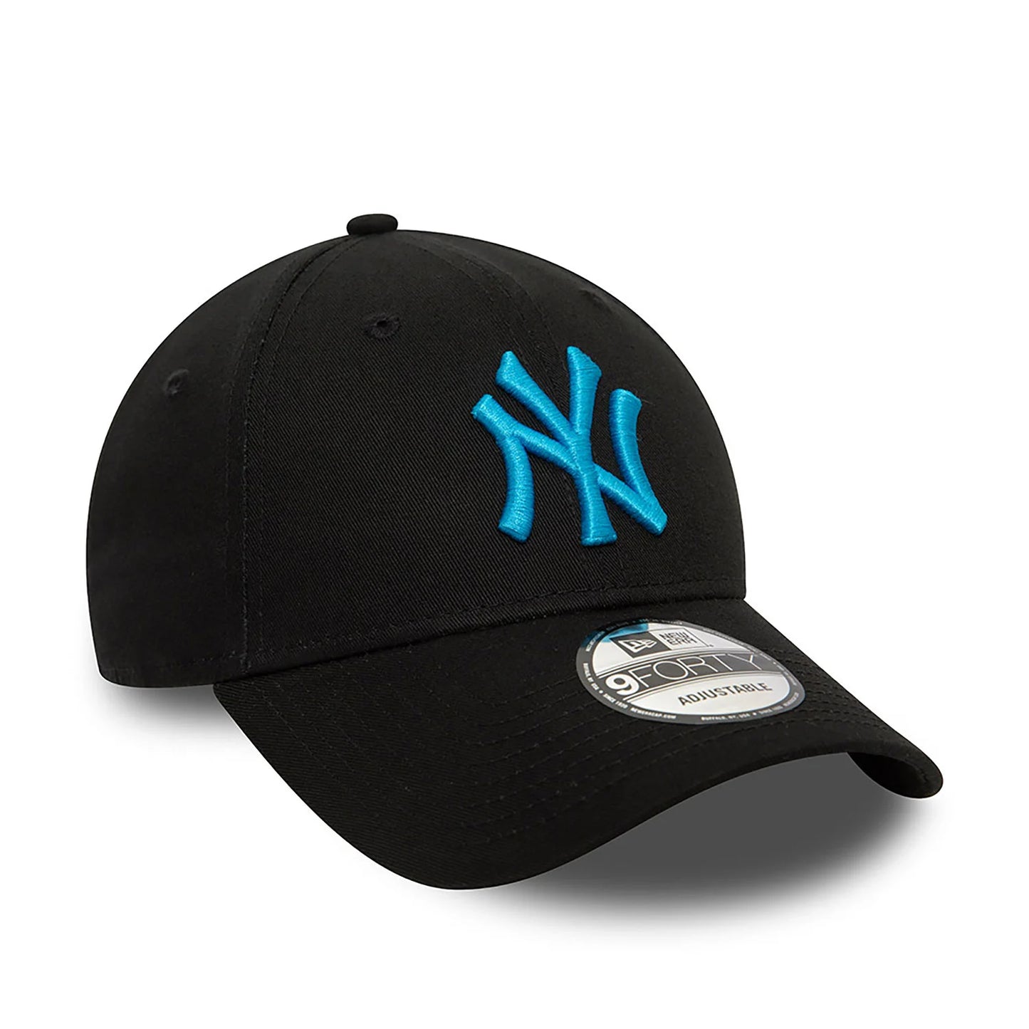 New Era New York Yankees League Essential Black 9FORTY Adjustable Cap - Cap On