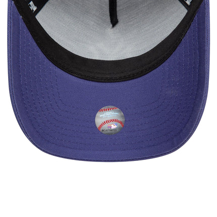 New Era New York Yankees League Essential Dark Blue 9FORTY A-Frame Trucker Adjustable Cap - Cap On