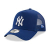 New Era New York Yankees League Essential Dark Blue A-Frame Trucker Cap - Cap On