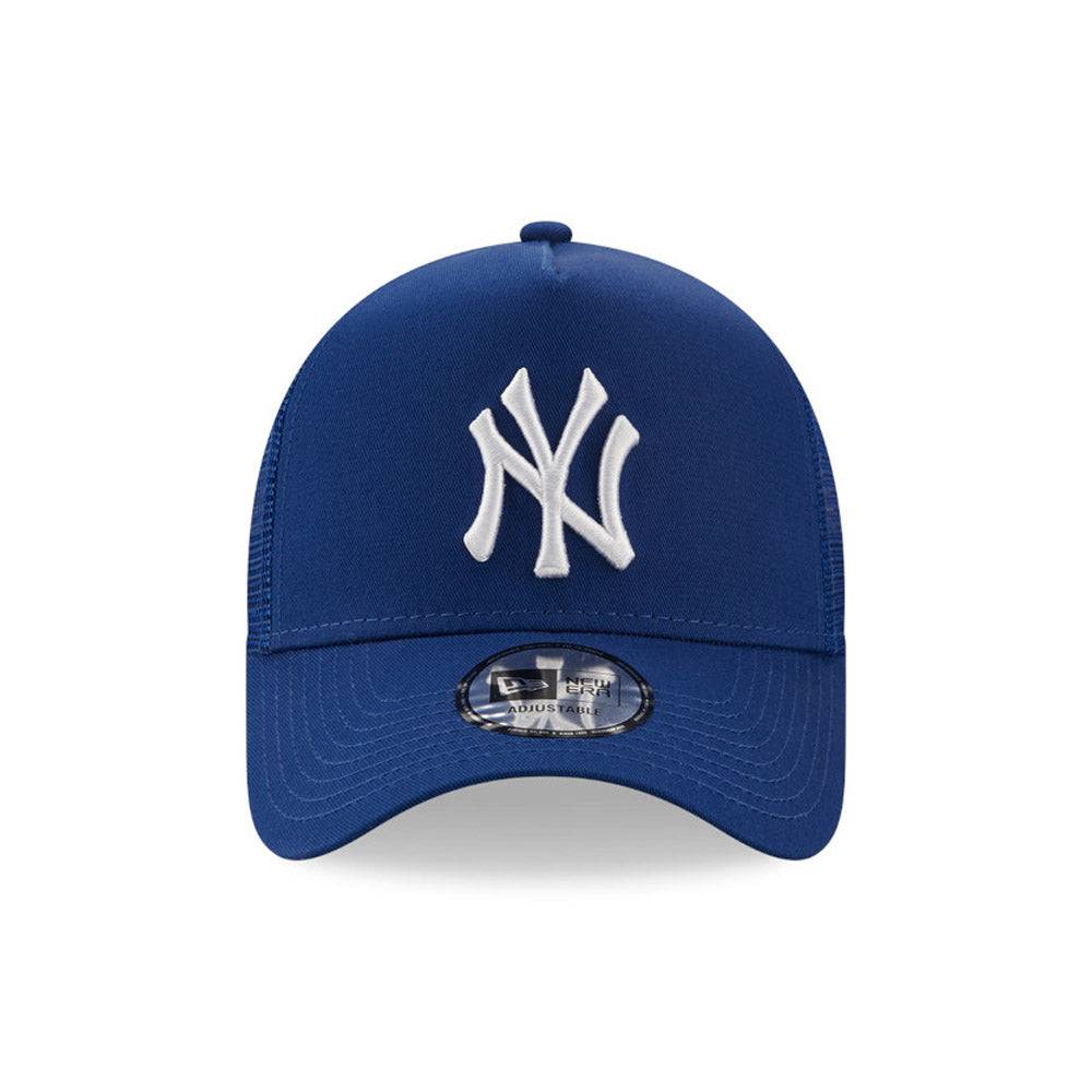 New Era New York Yankees League Essential Dark Blue A-Frame Trucker Cap - Cap On