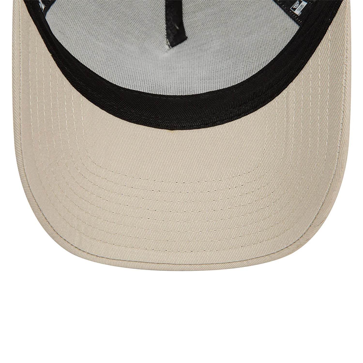 New Era New York Yankees League Essential Light Beige A-Frame Trucker Cap - Cap On