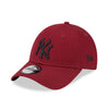 New Era New York Yankees League Essential Red 9FORTY Adjustable Cap - Cap On