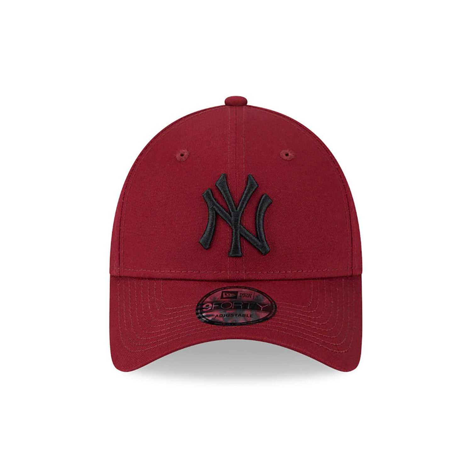 New Era New York Yankees League Essential Red 9FORTY Adjustable Cap - Cap On