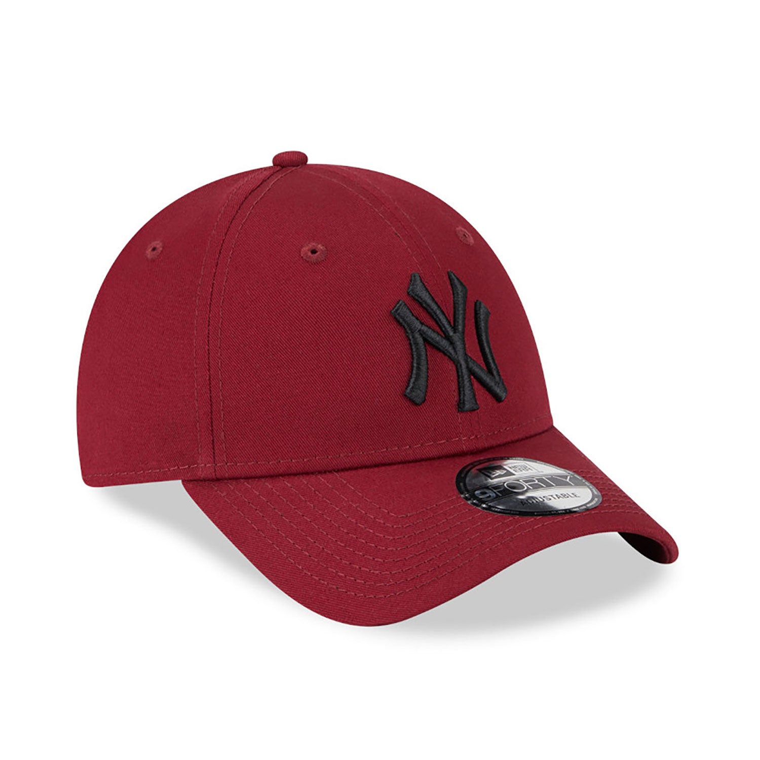 New Era New York Yankees League Essential Red 9FORTY Adjustable Cap - Cap On