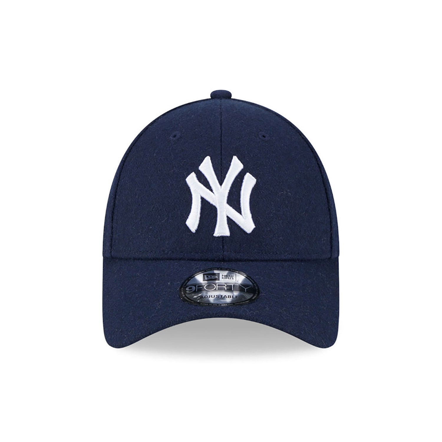 New Era New York Yankees Melton Wool Navy 9FORTY Adjustable Cap - Cap On