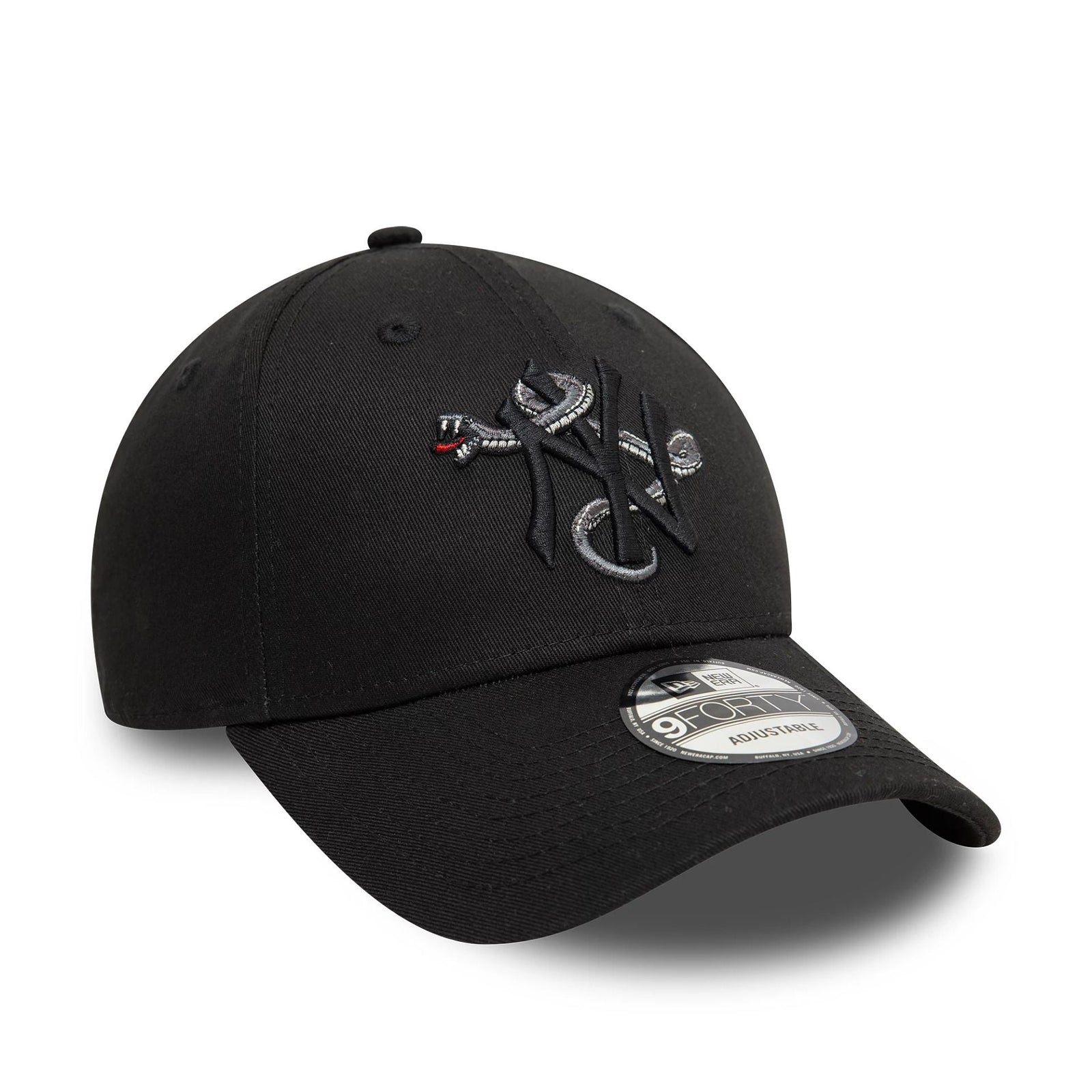 New Era New York Yankees MLB Icon Black 9FORTY Adjustable Cap - Cap On