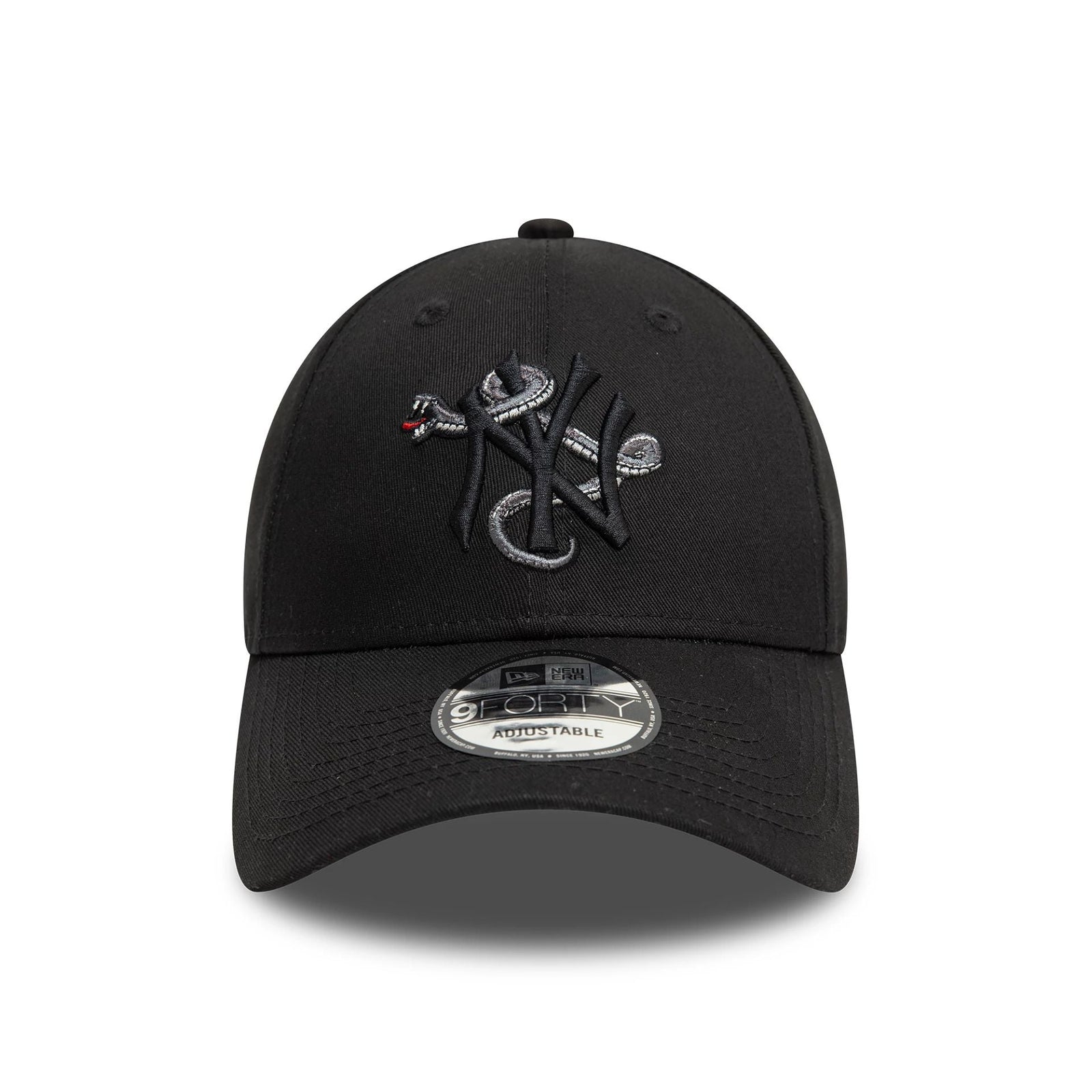 New Era New York Yankees MLB Icon Black 9FORTY Adjustable Cap - Cap On