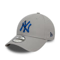 New Era New York Yankees Seasonal Infill Grey 9FORTY Adjustable Cap - Cap On