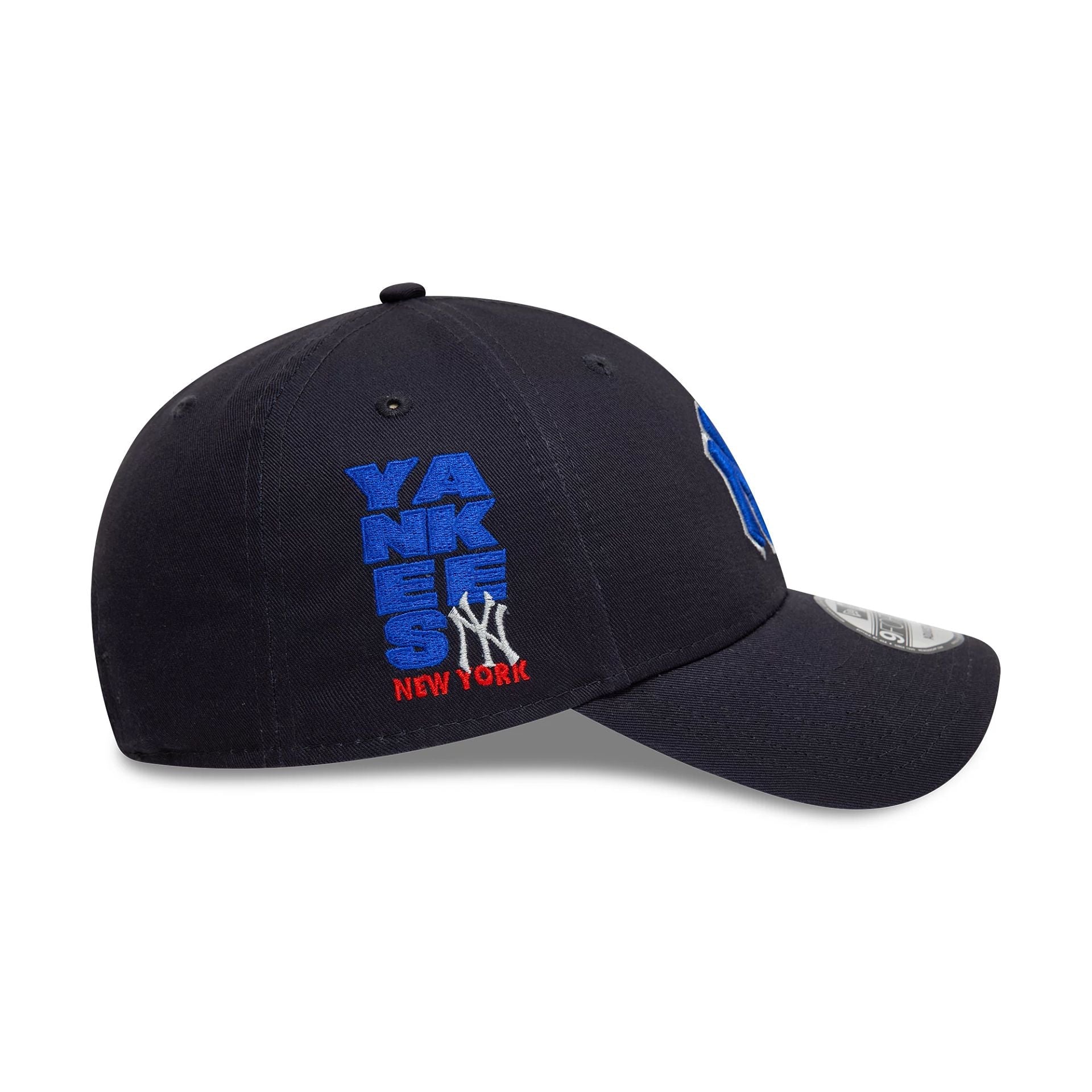 New Era New York Yankees Side Patch Navy 9FORTY Adjustable Cap - Cap On