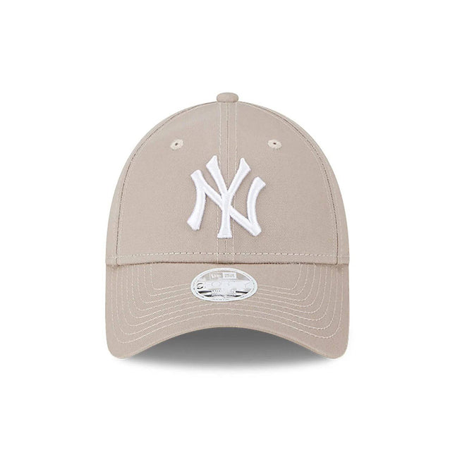 New Era New York Yankees Womens League Essential Brown 9FORTY Adjustable Cap - Cap On