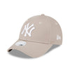 New Era New York Yankees Womens League Essential Brown 9FORTY Adjustable Cap - Cap On