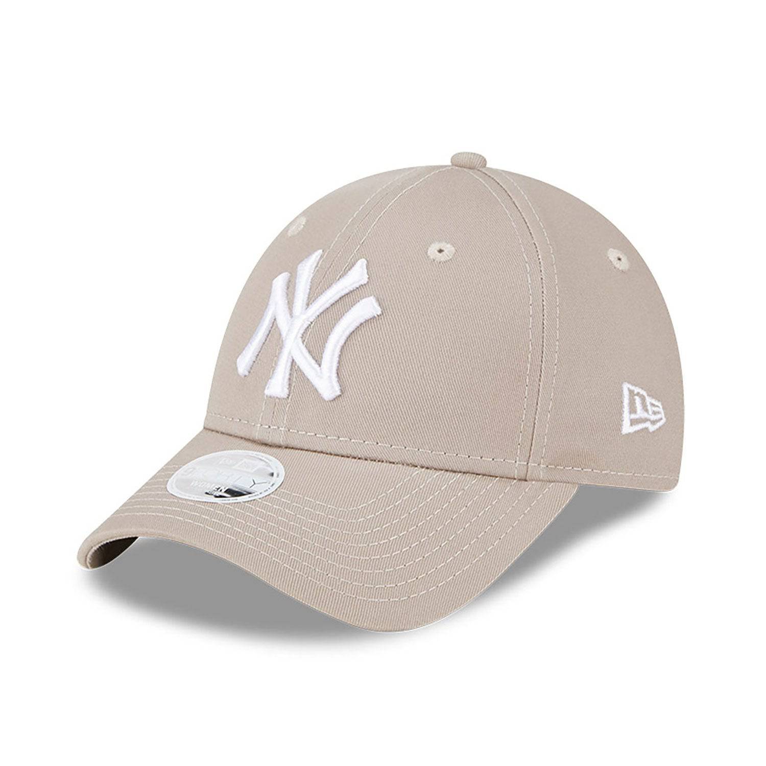 New Era New York Yankees Womens League Essential Brown 9FORTY Adjustable Cap - Cap On