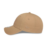 New Era New York Yankees Womens League Essential Light Beige 9FORTY Adjustable Cap - Cap On