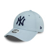 New Era New York Yankees Womens Metallic Pastel Blue 9FORTY Adjustable Cap - Cap On