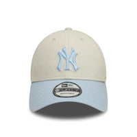 New Era New York Yankees World Series Patch Cream 9FORTY Adjustable Cap - Cap On