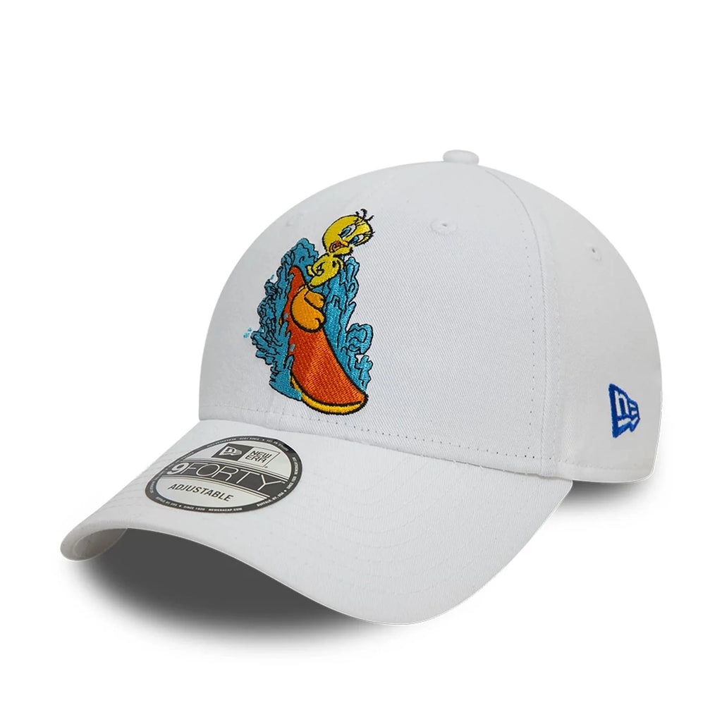 New Era Tweety Pie Team Looney Tunes White 9FORTY Adjustable Cap - Cap On