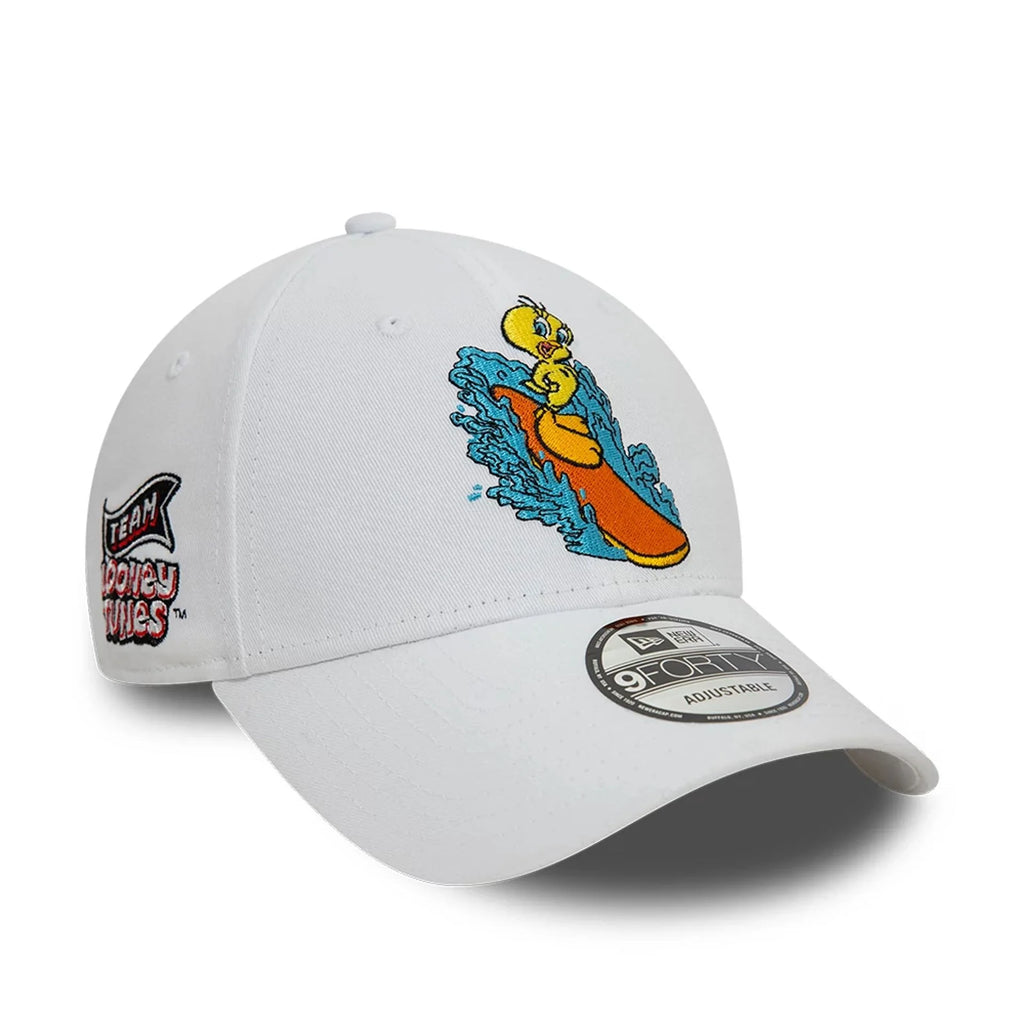 New Era Tweety Pie Team Looney Tunes White 9FORTY Adjustable Cap - Cap On