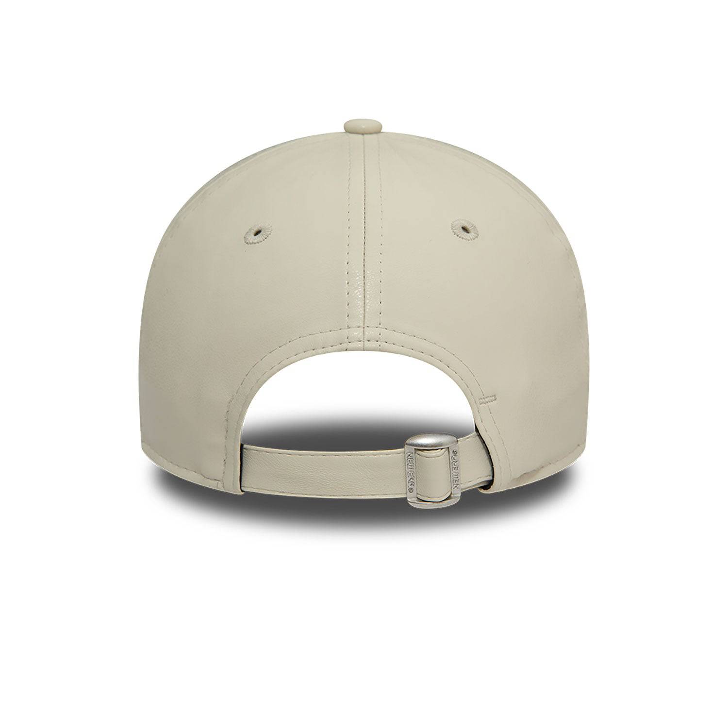New Era New York Yankees Faux Leather Women Light Beige 9FORTY Adjustable Cap - Cap On