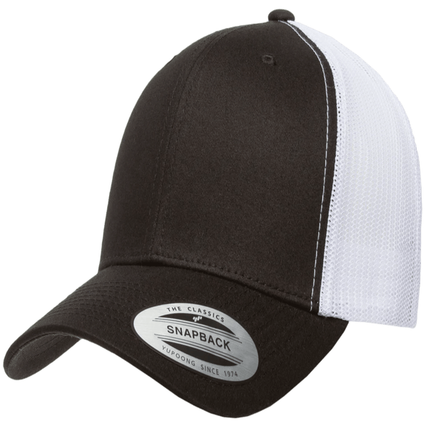 Yupoong 6606T Retro Trucker Hat, Baseball Cap with Mesh Back, 2-Tone Colors - YP Classics® - Cap On