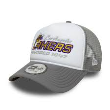 New EraNBA Graphic LA Lakers Grey 9FORTY A-Frame Trucker Cap
