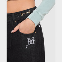 Ed Hardy Dragon Turn Up Jeans
