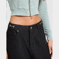 Ed Hardy Dragon Turn Up Jeans