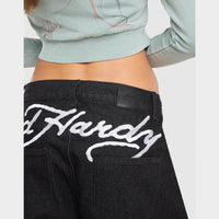 Ed Hardy Dragon Turn Up Jeans