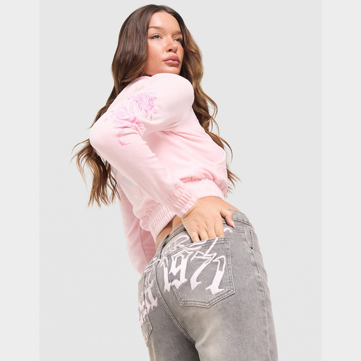 Ed Hardy Serpent Flared Jeans