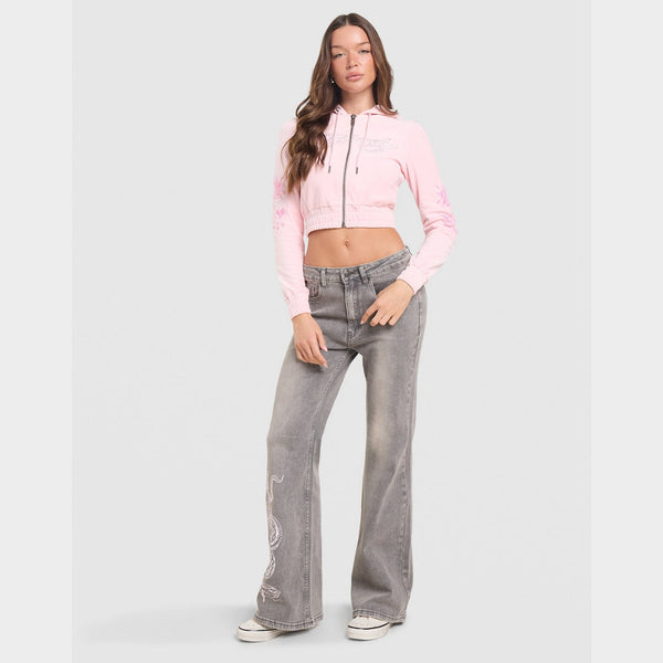 Ed Hardy Serpent Flared Jeans