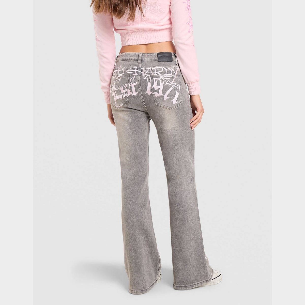Ed Hardy Serpent Flared Jeans