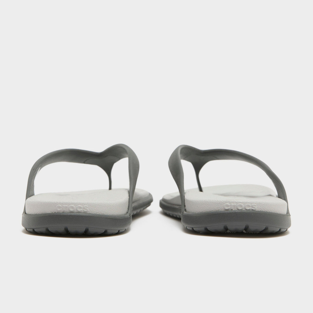 Grey Crocs Coast Flip Sandals