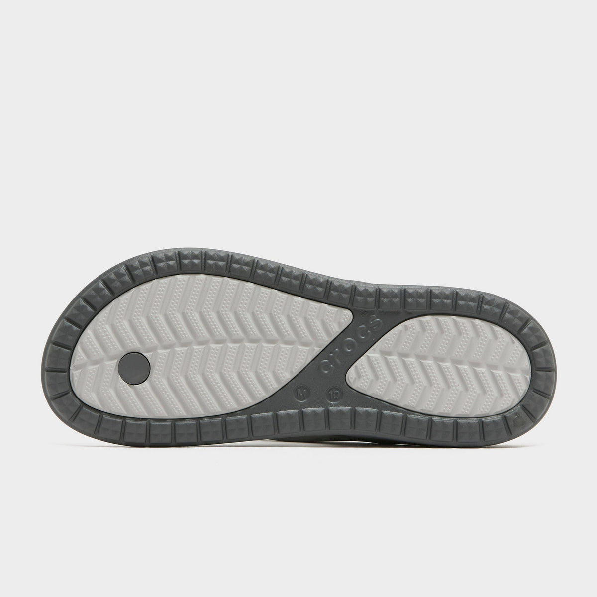 Grey Crocs Coast Flip Sandals