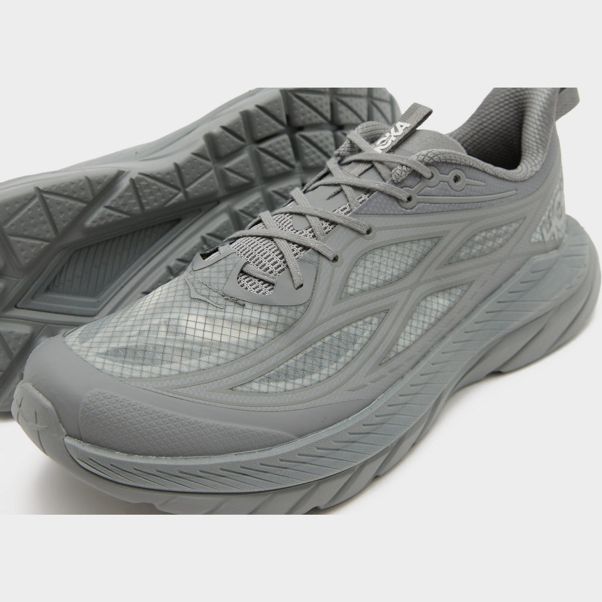 Grey HOKA Mach Remastered